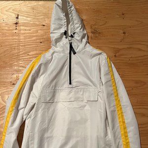 FYVE Jacket - White with Yellow Stripe
